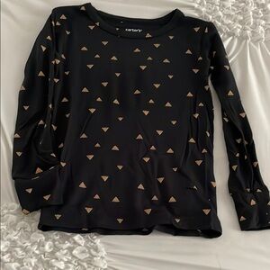 Carter's Black and Gold Toddlers Top and bottom pjs size 2T